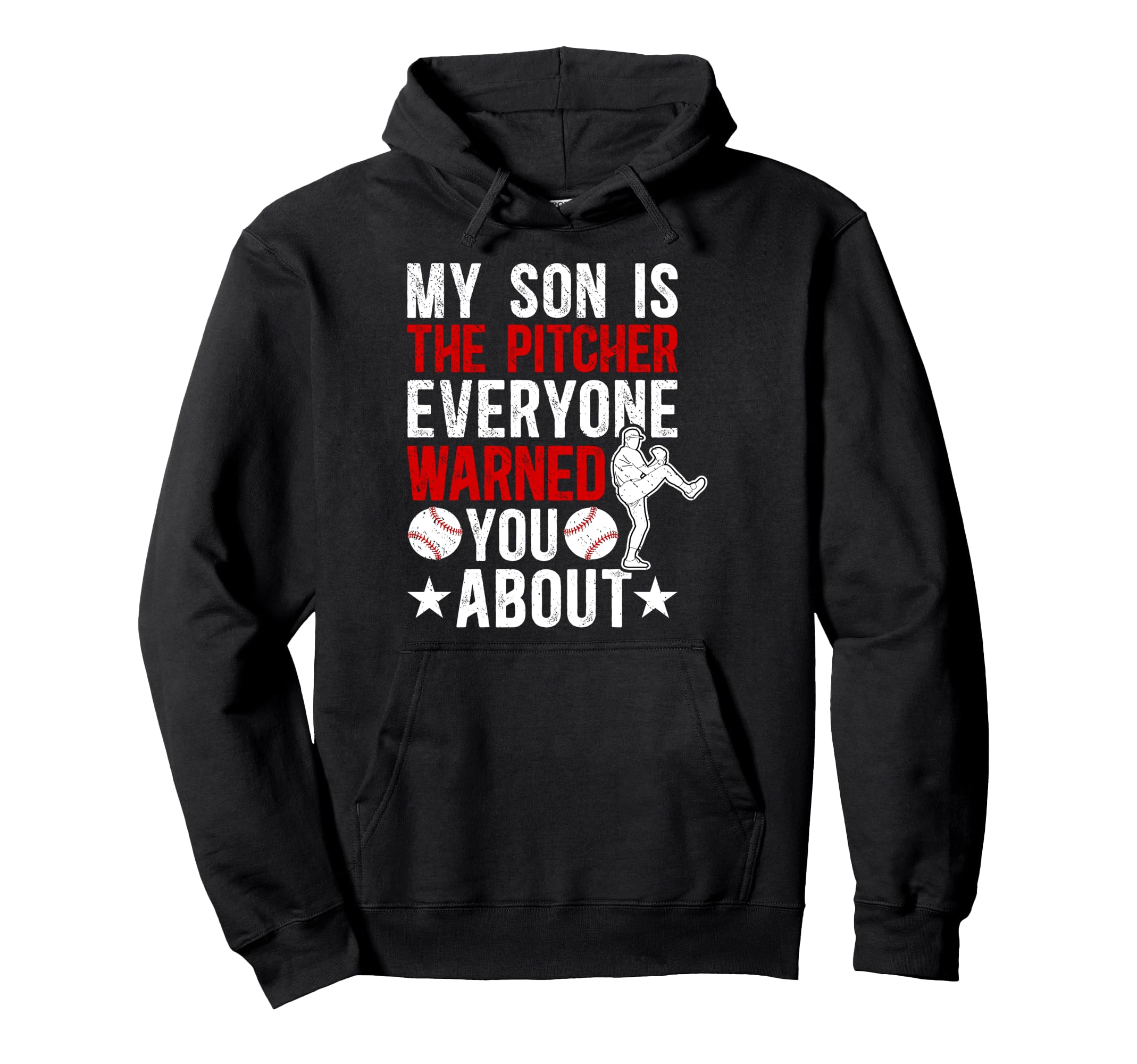 My Son Is Baseball Pitcher Mom Hoodie - Streetwear Style for Adults - T-Shirt, Sweatshirt, Hoodie