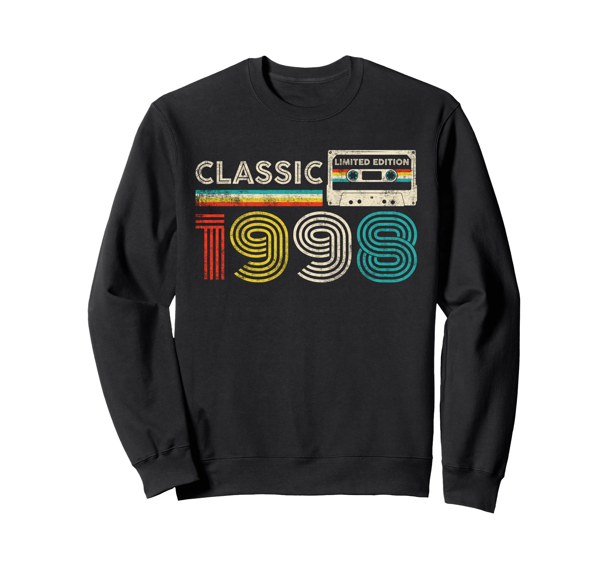 1998 Birthday 1998 Cassette Tape Sweatshirt - Custom Art Print Men Women - T-Shirt, Sweatshirt, Hoodie