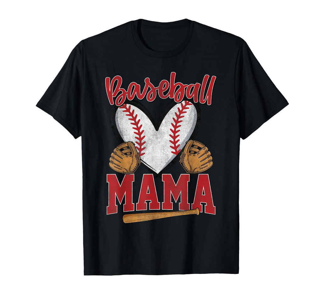 Baseball Mama Baseball Player Mother T-Shirt - Aesthetic Graphic Men Women - T-Shirt, Sweatshirt, Hoodie