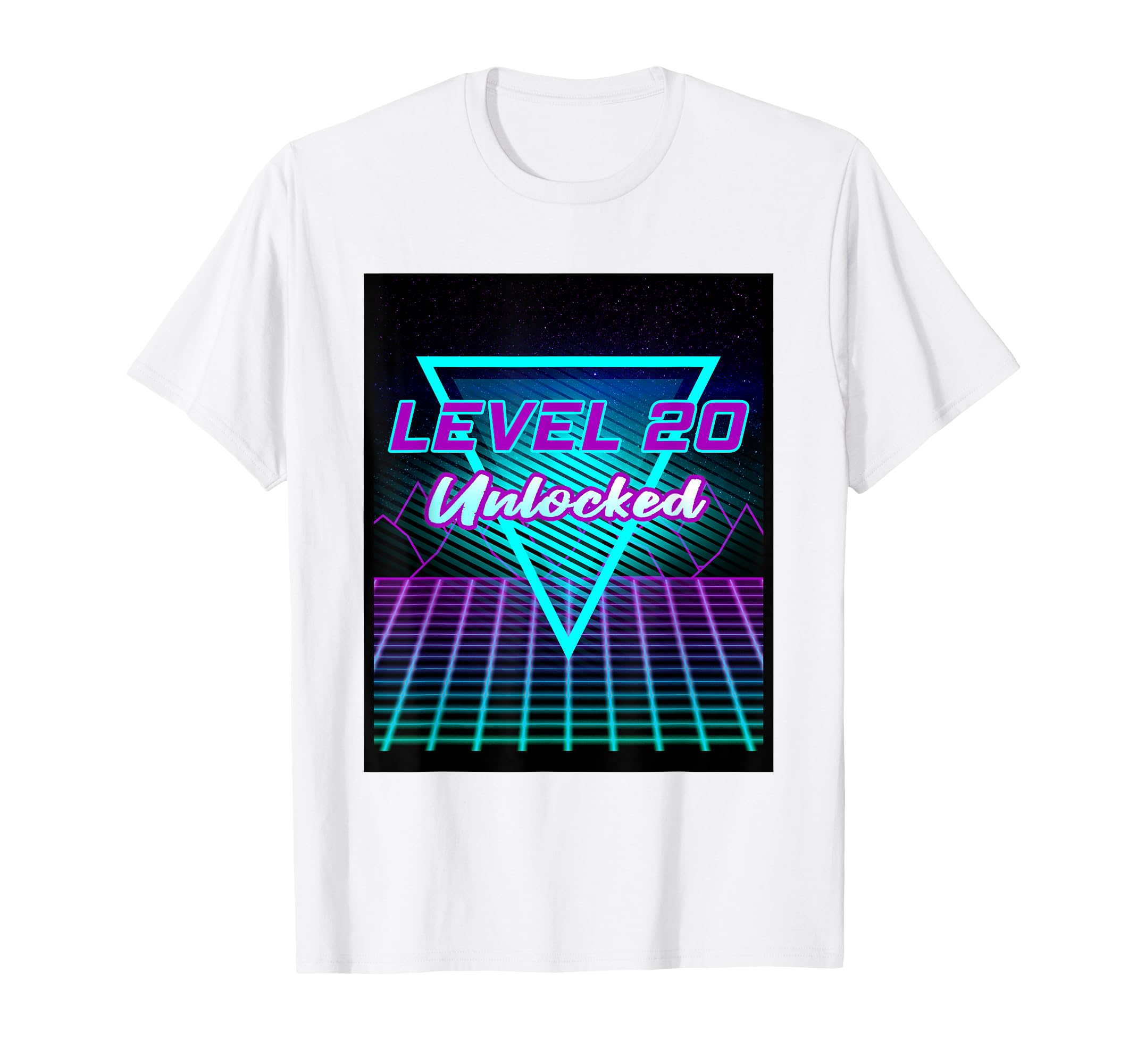 20Th Birthday Gift Level 20 Unlocked T-Shirt - Aesthetic Graphic Unisex - T-Shirt, Sweatshirt, Hoodie