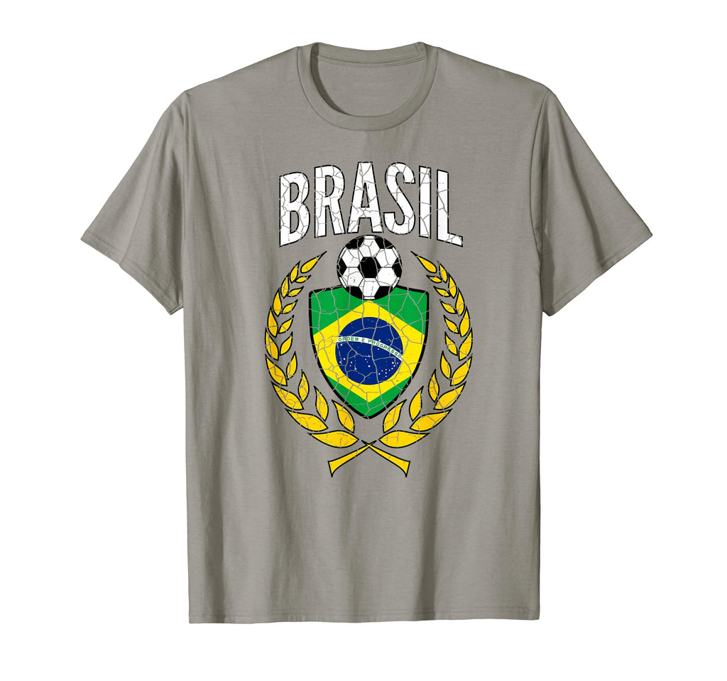 Brazil Soccer Jersey 2018 Distressed T-Shirt - Streetwear Style Men Women - T-Shirt, Sweatshirt, Hoodie