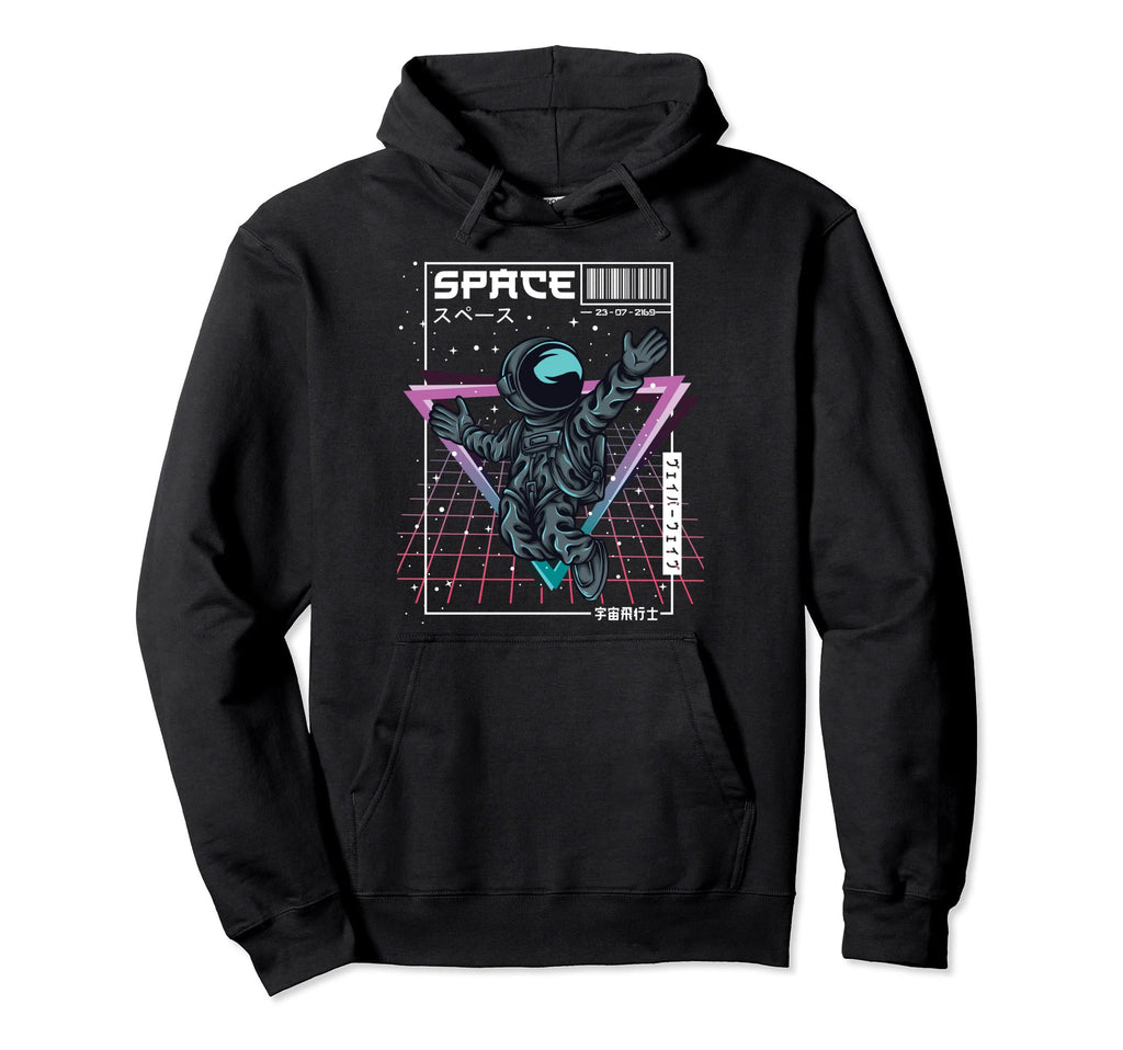 Synthwave Space Astronaut Aesthetic Hoodie - Fun Novelty Design Unisex - T-Shirt, Sweatshirt, Hoodie