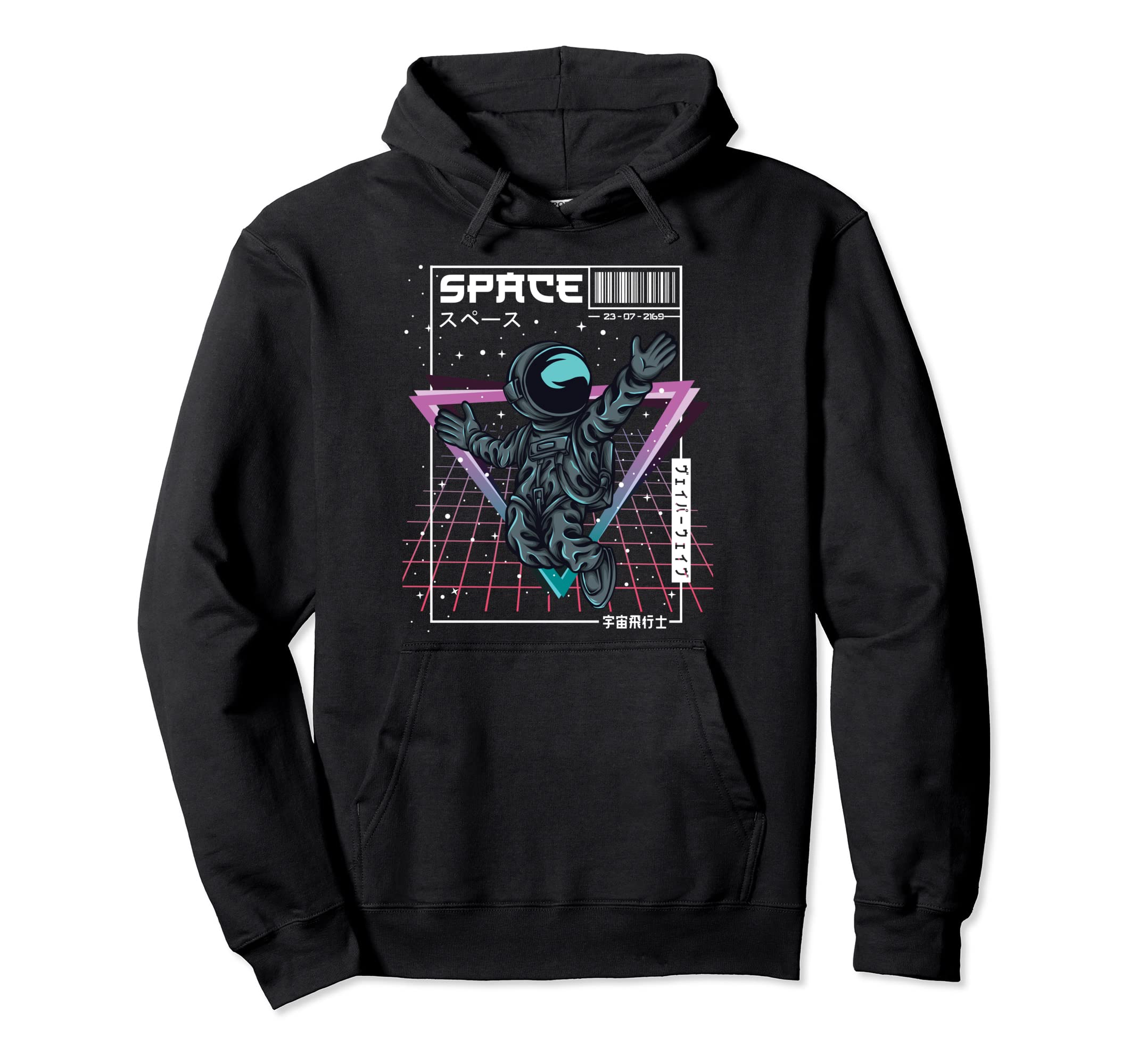 Synthwave Space Astronaut Aesthetic Hoodie - Fun Novelty Design Unisex - T-Shirt, Sweatshirt, Hoodie