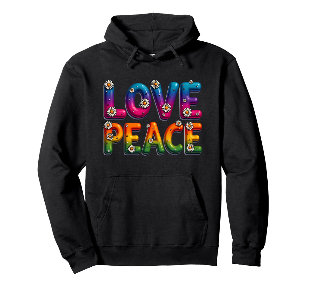 60S 70S Flower Power Groovy Love Hoodie - Streetwear Style for Adults - T-Shirt, Sweatshirt, Hoodie