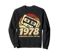 1978 Cassette Tape 46Th Sweatshirt - Casual Everyday Wear for Adults - T-Shirt, Sweatshirt, Hoodie
