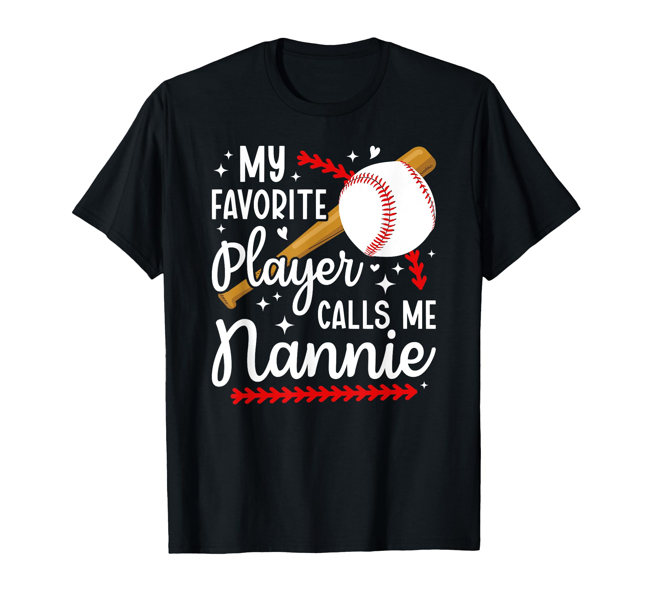 Proud Baseball Nannie Baseball T-Shirt - Casual Everyday Wear Men Women - T-Shirt, Sweatshirt, Hoodie