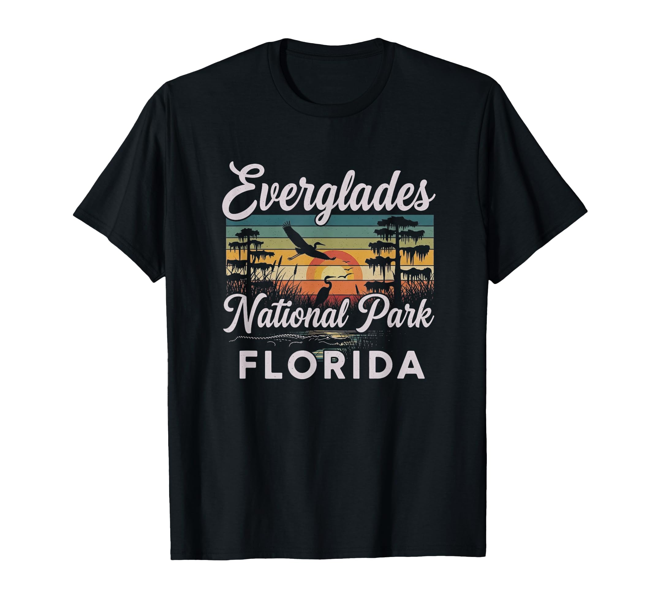Everglades National Park Florida T-Shirt - Fun Novelty Design for Adults - T-Shirt, Sweatshirt, Hoodie