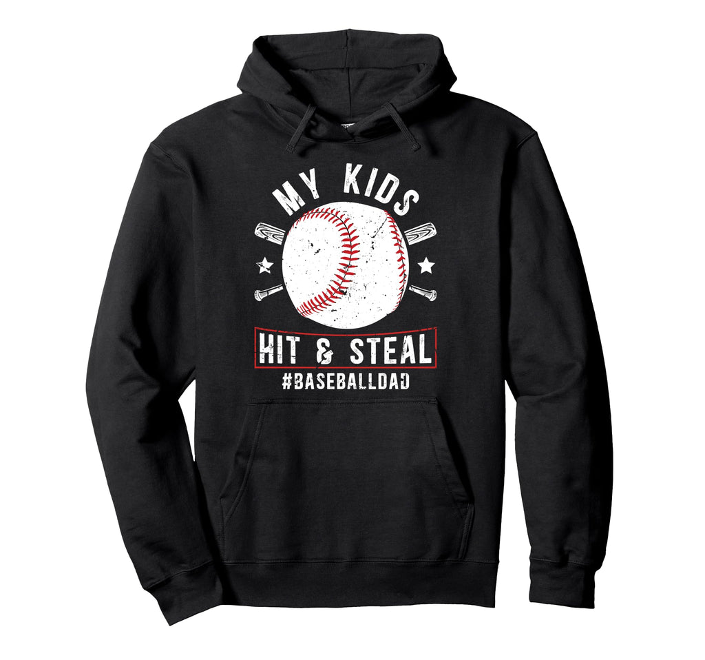 Funny Baseball Dad Baseball Player Hoodie - Casual Everyday Wear Men Women - T-Shirt, Sweatshirt, Hoodie