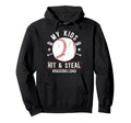 Funny Baseball Dad Baseball Player Hoodie - Casual Everyday Wear Men Women - T-Shirt, Sweatshirt, Hoodie