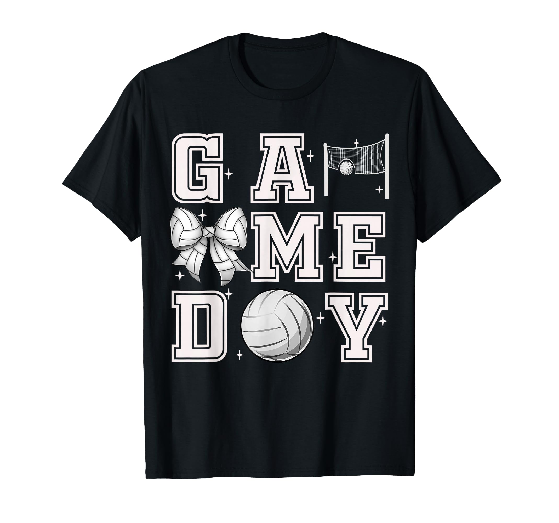 Volleyball Coquette Bow Gameday Cheer T-Shirt - Unique Graphic Men Women - T-Shirt, Sweatshirt, Hoodie