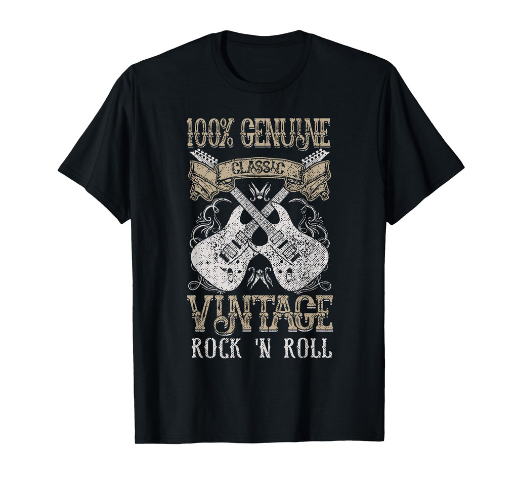 Rock N Roll Music Guitars Gift Small T-Shirt - Graphic Print for Adults - T-Shirt, Sweatshirt, Hoodie