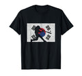 Baseball South Korean Distressed Flag T-Shirt - Novelty Apparel for Adults - T-Shirt, Sweatshirt, Hoodie