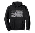 American Flag Baseball Baseball Hoodie - Streetwear Style for Adults - T-Shirt, Sweatshirt, Hoodie