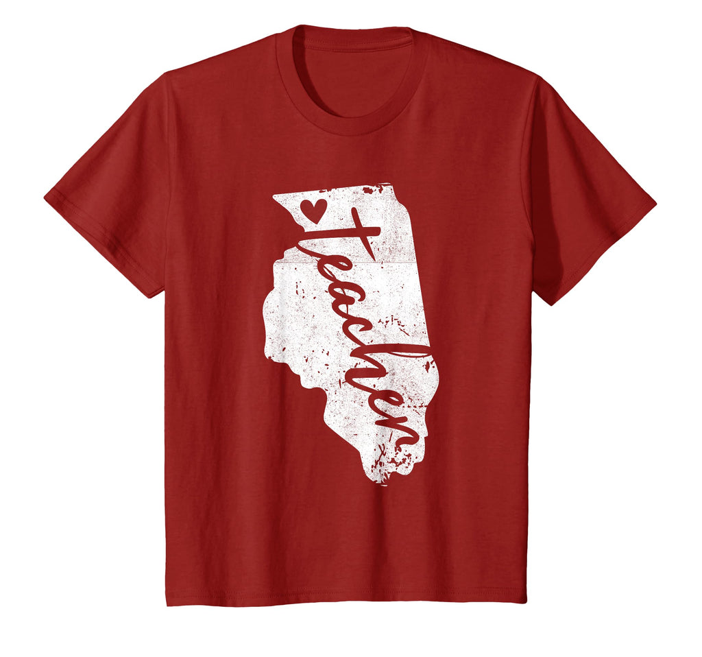 Red Ed Illinois Teacher T Shirts T-Shirt - Casual Everyday Wear Men Women - T-Shirt, Sweatshirt, Hoodie