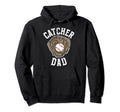 Baseball Catcher Dad Baseball Catcher Hoodie - Minimalist Print Unisex - T-Shirt, Sweatshirt, Hoodie