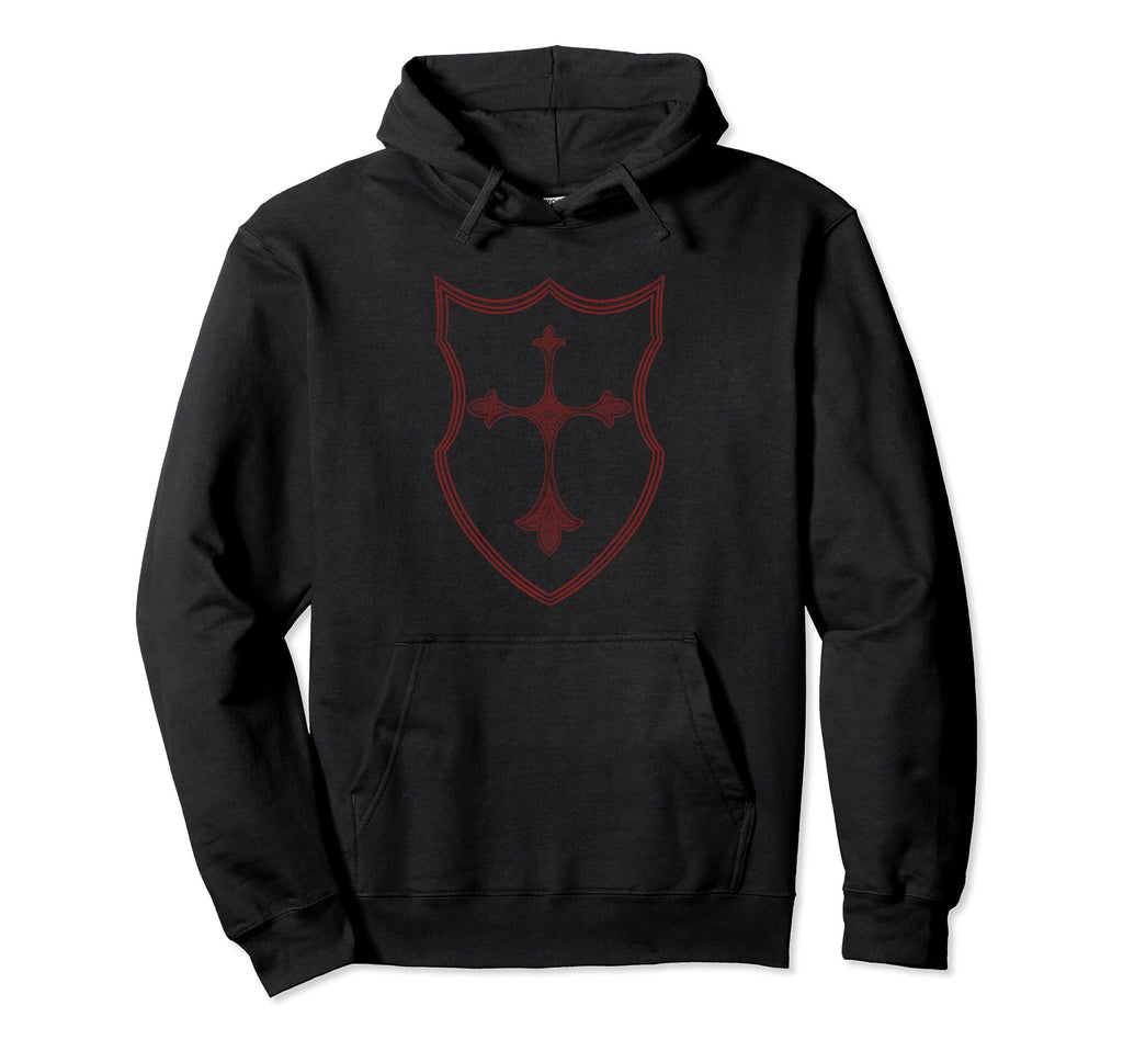 Cross Shield Y2K Eboy Egirl Trad Mall Hoodie - Aesthetic Graphic Unisex - T-Shirt, Sweatshirt, Hoodie