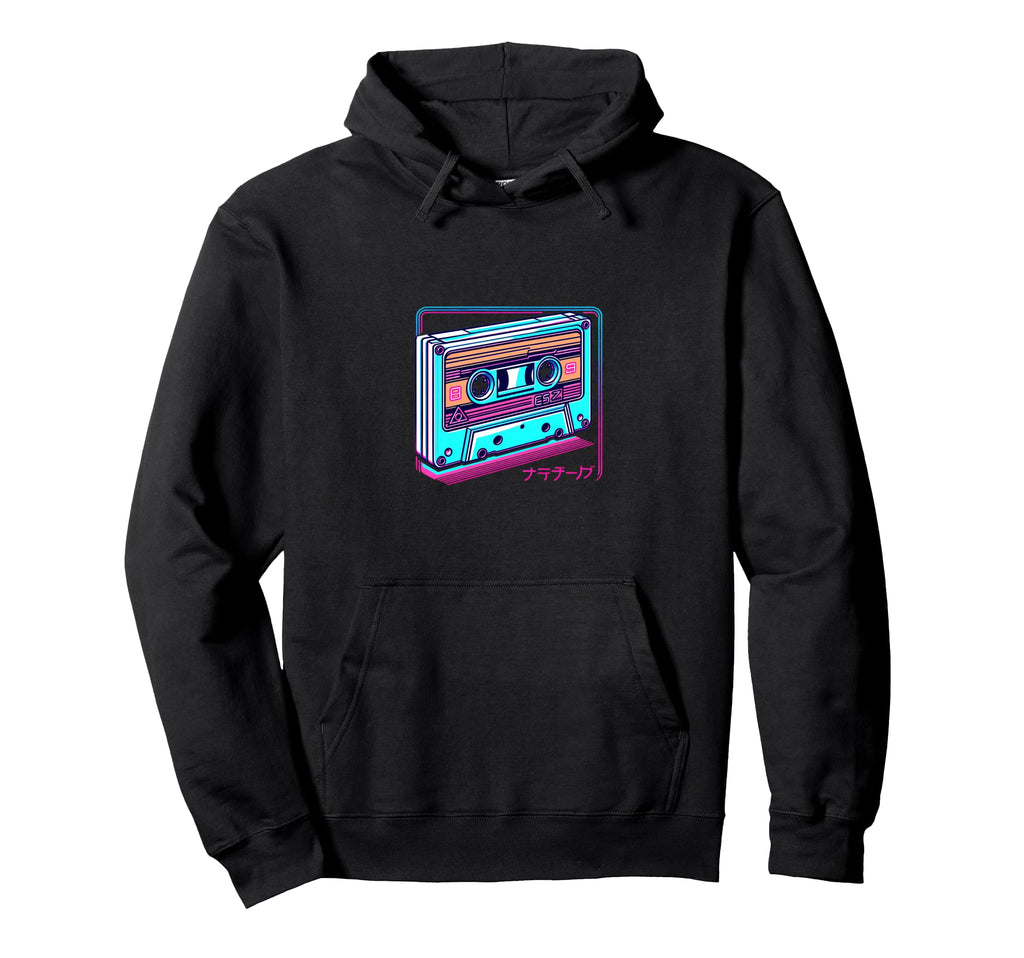 Vaporwave Cassette Lofi Anime Hoodie - Minimalist Print for Adults - T-Shirt, Sweatshirt, Hoodie