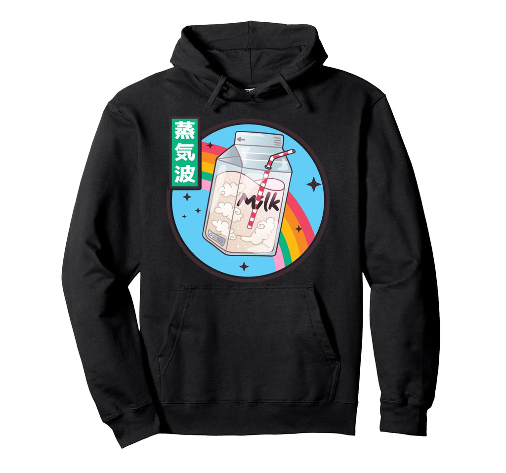 Milk Carton Rainbow Japan Otaku 80S Hoodie - Graphic Print for Adults - T-Shirt, Sweatshirt, Hoodie