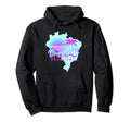 Aesthetic Brazil Vaporwave Brazilian Hoodie - Aesthetic Graphic for Adults - T-Shirt, Sweatshirt, Hoodie