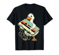 Duck Holding Cassette Tape 80S 90S T-Shirt - Aesthetic Graphic Men Women - T-Shirt, Sweatshirt, Hoodie