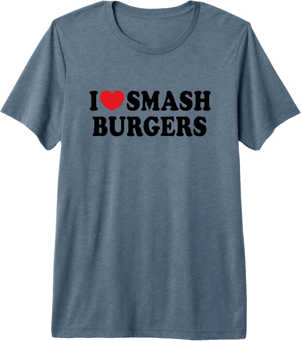 I Love Smash Burgers DK - Adult & Kids T-Shirts, Sweatshirts & Hoodies apparel design preview 1