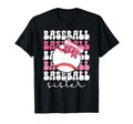 Baseball Sister Bow Baseball Players T-Shirt - Minimalist Print Men Women - T-Shirt, Sweatshirt, Hoodie