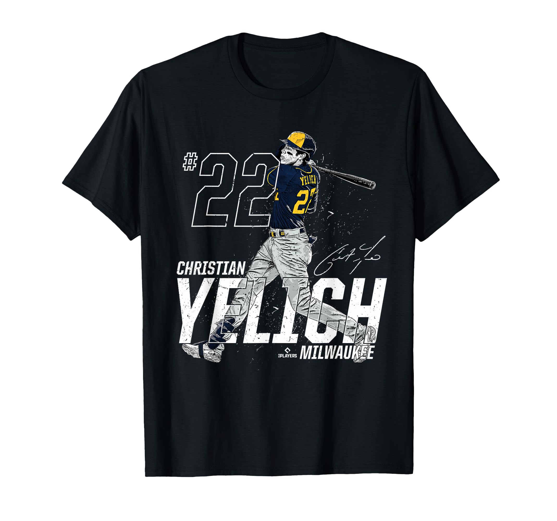 Dynamic Pose Christian Yelich Milwaukee T-Shirt - Trendy Graphic Unisex - T-Shirt, Sweatshirt, Hoodie