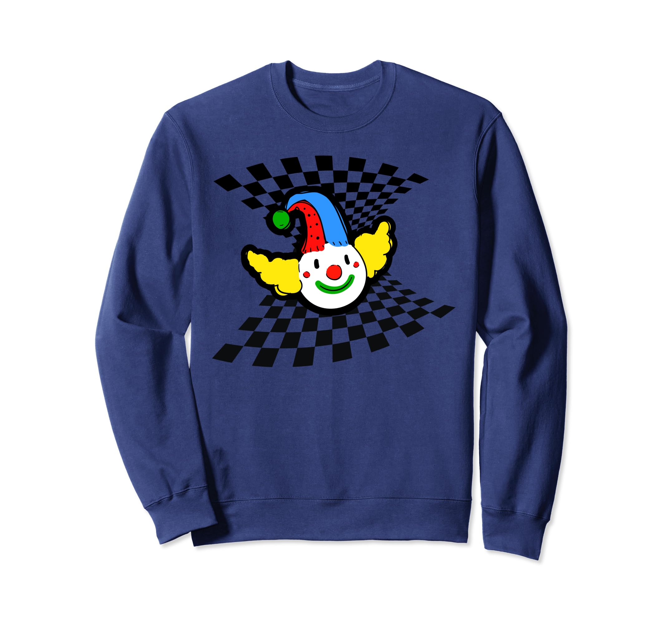 Creepy Clown Strange Weirdcore Y2K Sweatshirt - Unique Graphic Men Women - T-Shirt, Sweatshirt, Hoodie