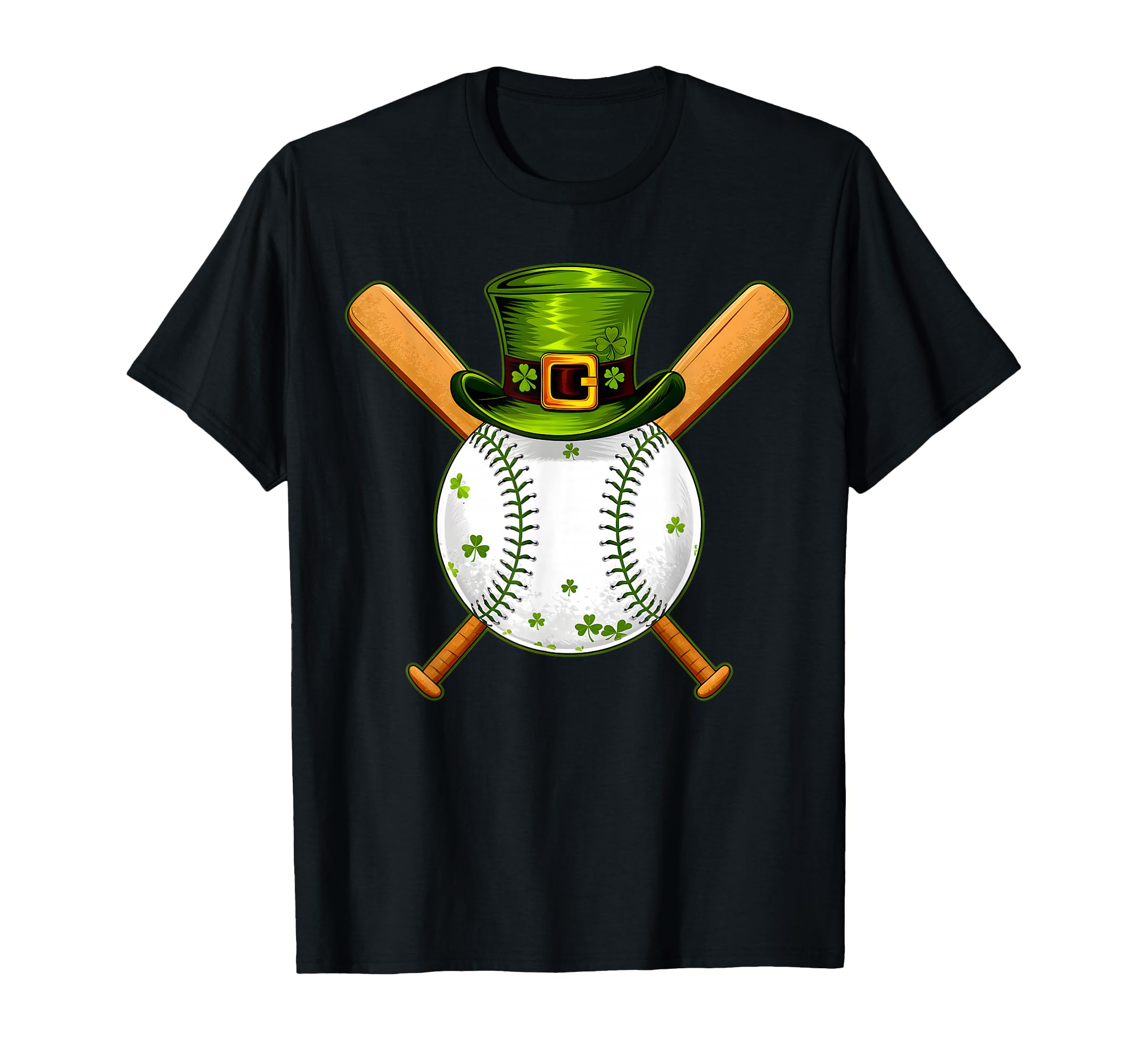 Baseball St Patricks Day Catcher Lucky T-Shirt - Novelty Apparel Men Women - T-Shirt, Sweatshirt, Hoodie
