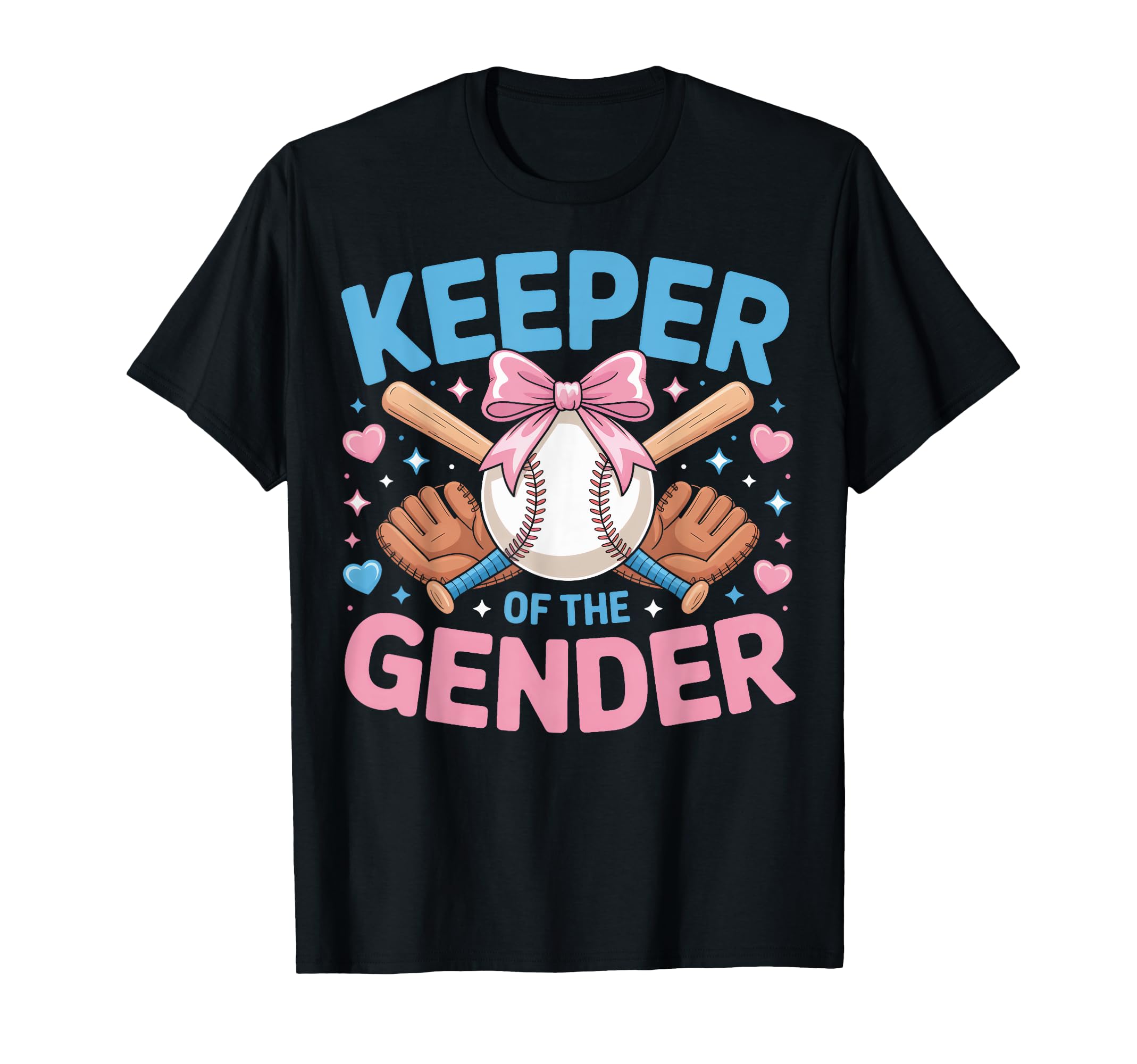 Baseball Party Keeper Gender Sports Fan T-Shirt - Trendy Graphic Men Women - T-Shirt, Sweatshirt, Hoodie