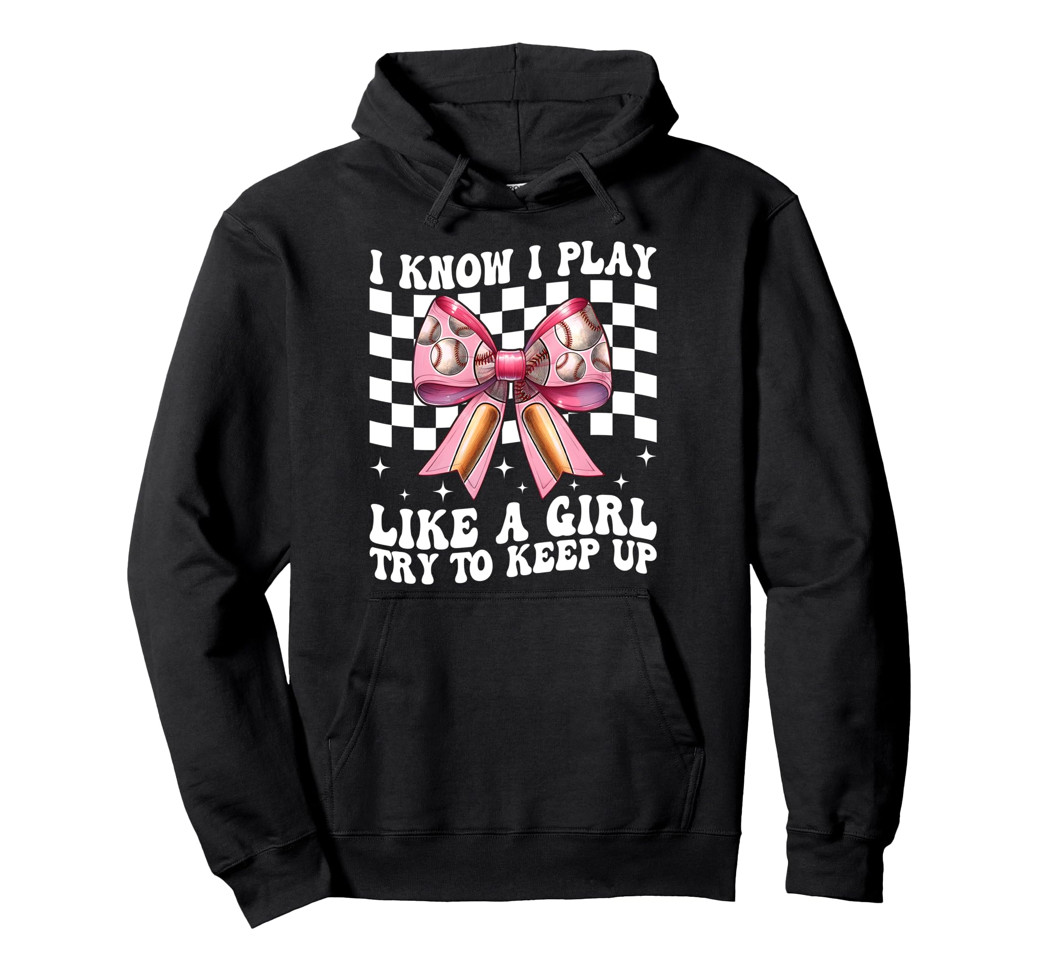 Baseball Mom Mama Coquette I Know I Play Hoodie - Minimalist Print Unisex - T-Shirt, Sweatshirt, Hoodie