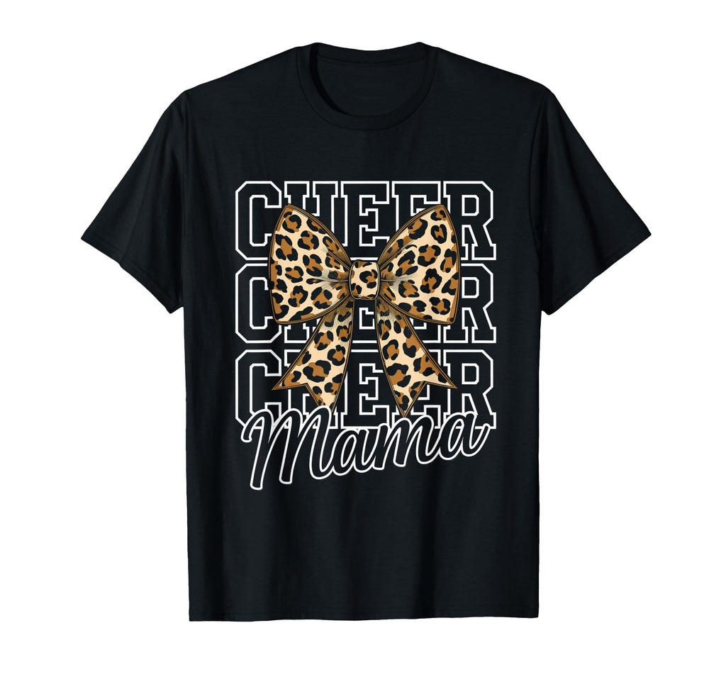 Cheer Mom Mother Bow Cheerleader Game T-Shirt - Unique Graphic for Adults - T-Shirt, Sweatshirt, Hoodie