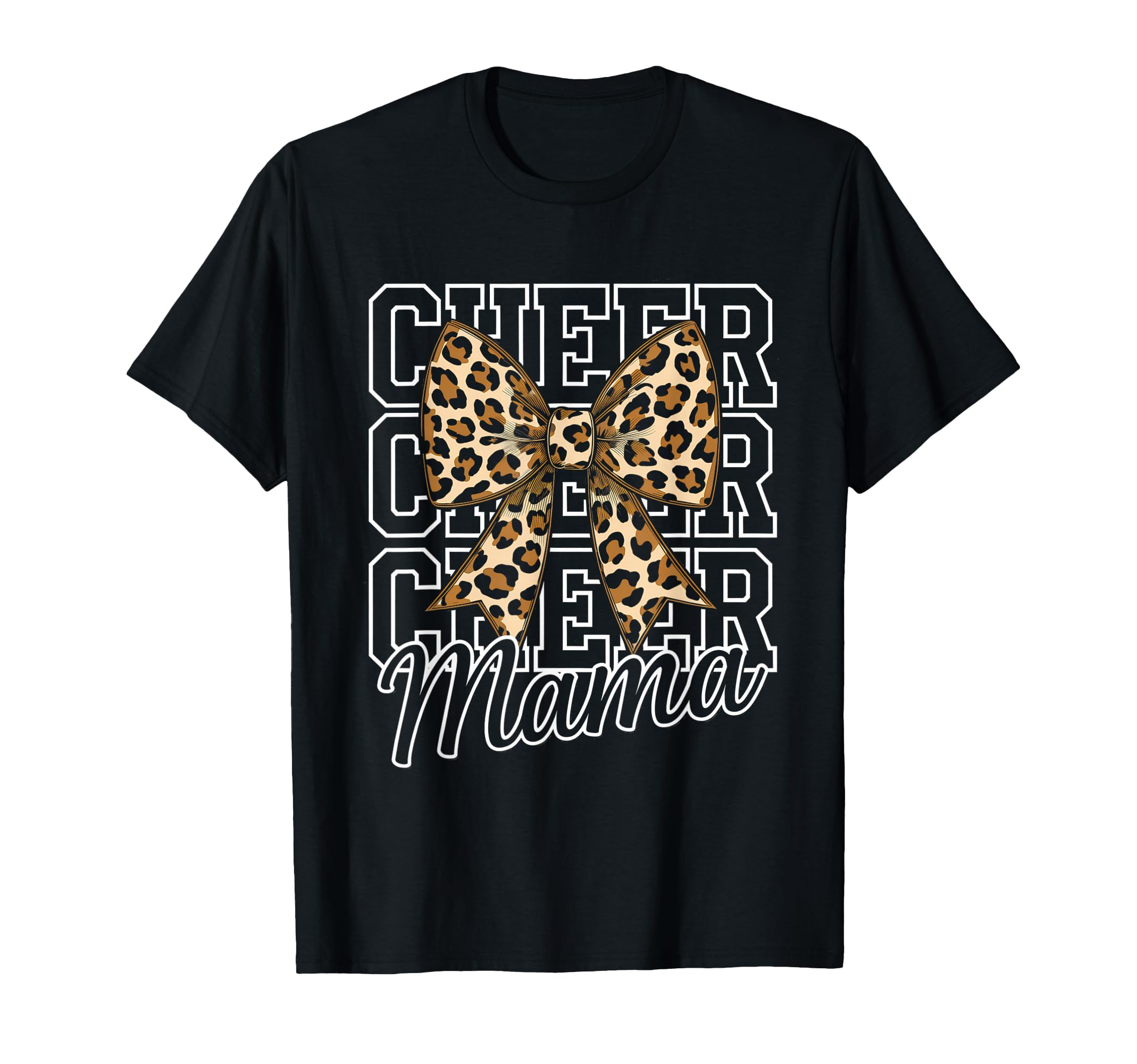 Cheer Mom Mother Bow Cheerleader Game T-Shirt - Unique Graphic for Adults - T-Shirt, Sweatshirt, Hoodie