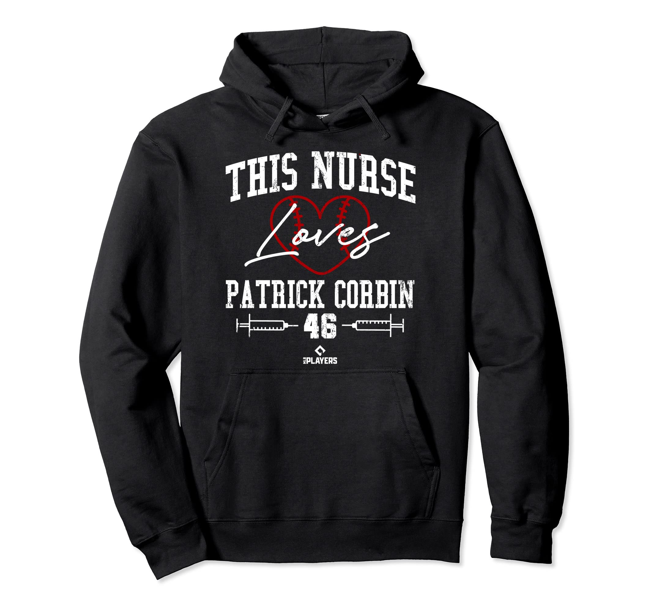 This Nurse Loves Patrick Corbin Baseball Hoodie - Novelty Apparel Unisex - T-Shirt, Sweatshirt, Hoodie