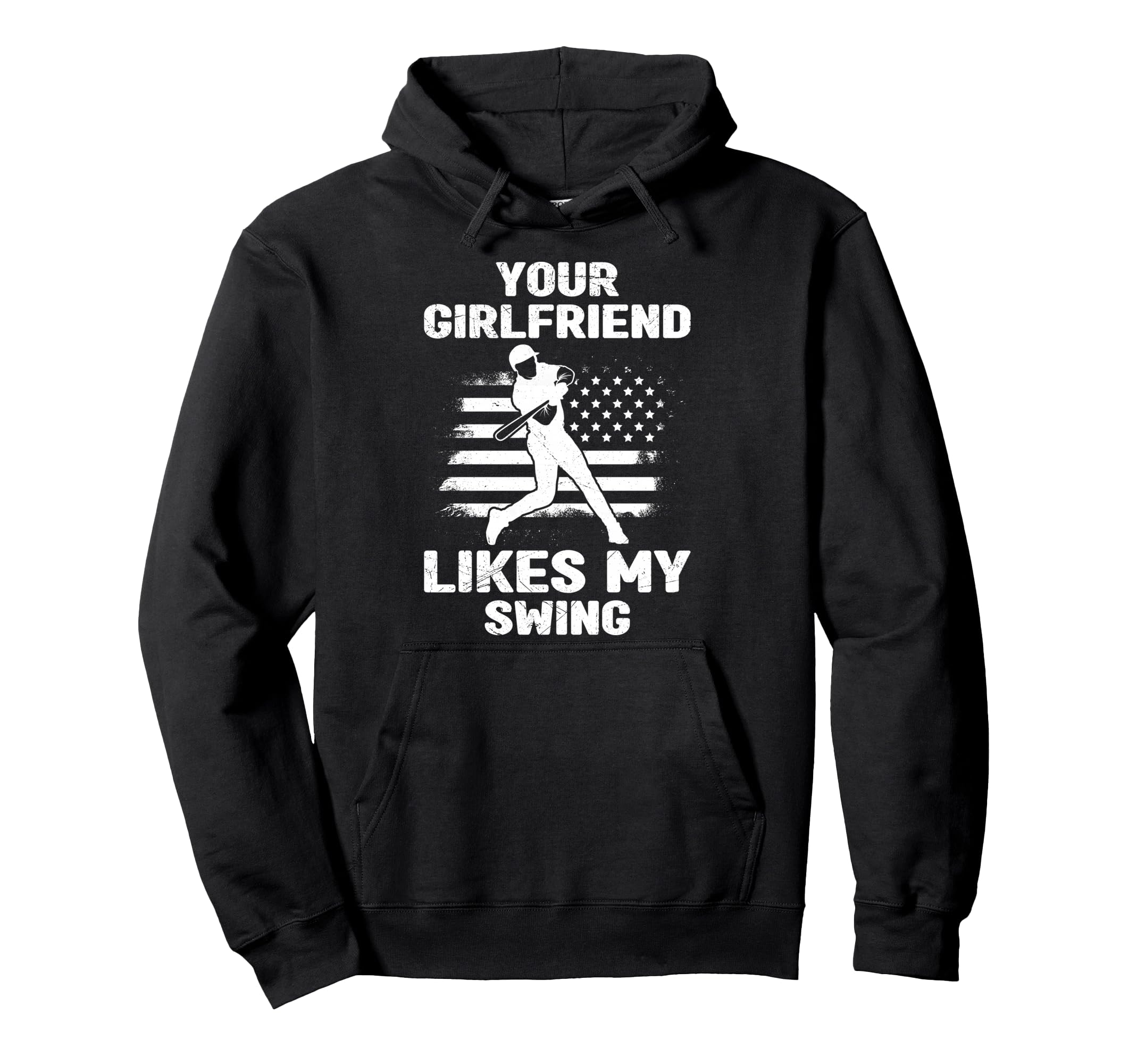 Your Girlfriend Likes My Swing Funny Hoodie - Minimalist Print Unisex - T-Shirt, Sweatshirt, Hoodie
