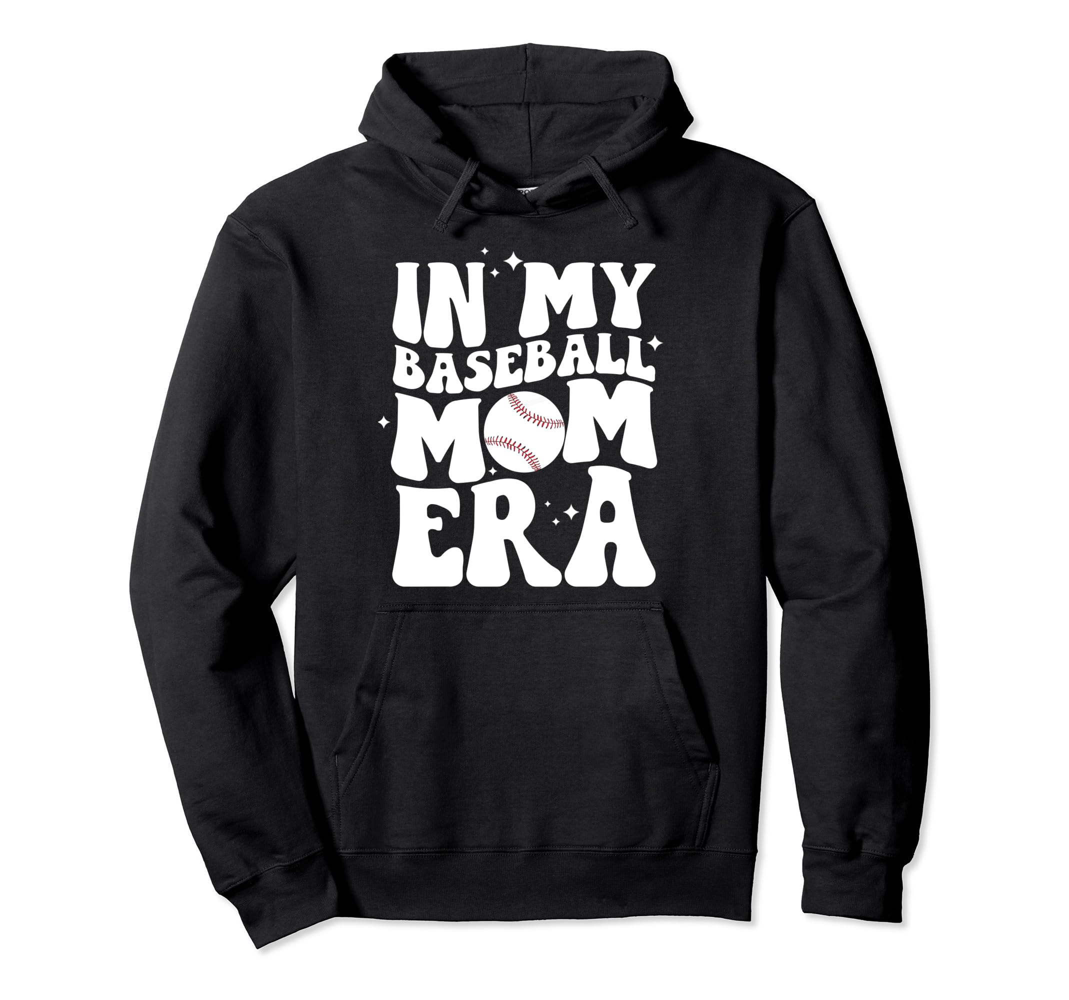 My Baseball Mom Era Groovy Mothers Day Hoodie - Novelty Apparel Unisex - T-Shirt, Sweatshirt, Hoodie