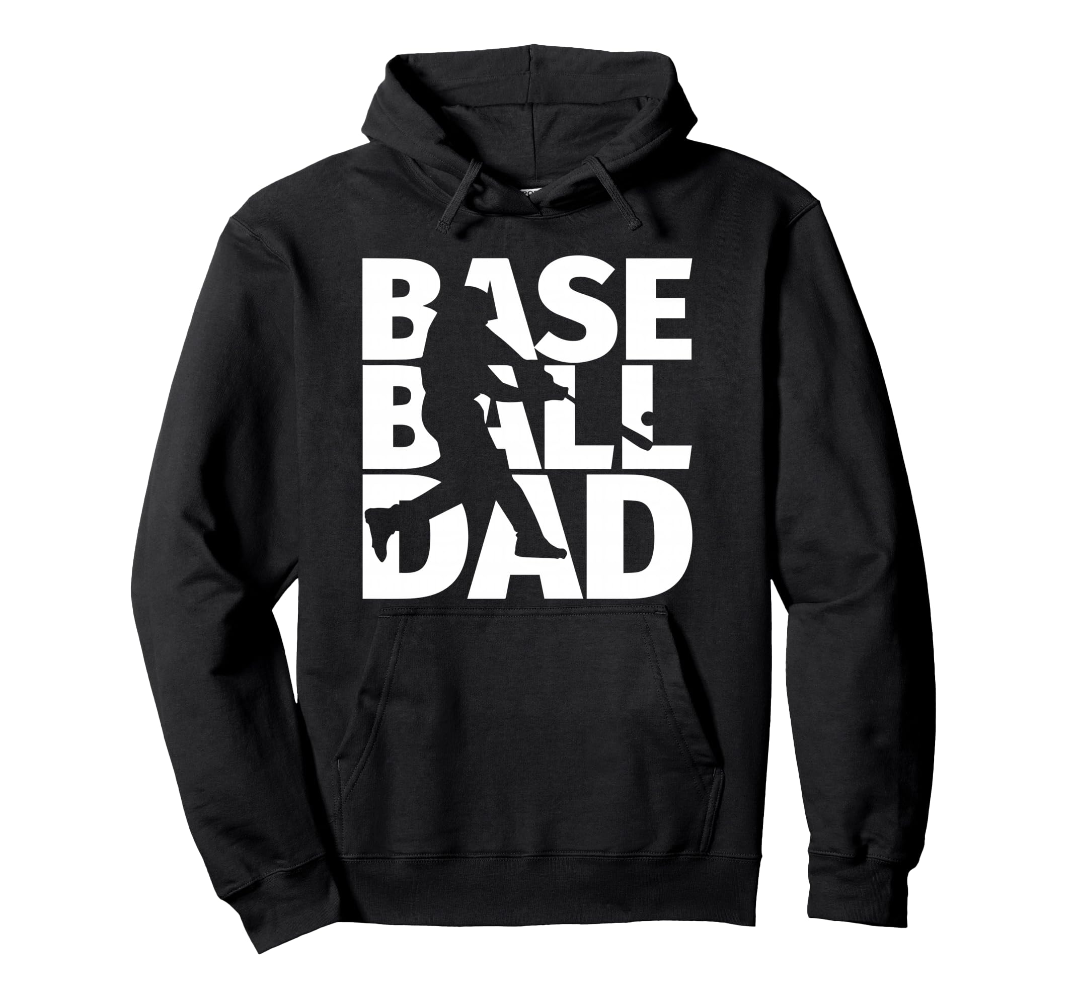 Baseball Dad Dugout Support Ballfield Hoodie - Minimalist Print for Adults - T-Shirt, Sweatshirt, Hoodie
