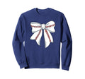 Baseball Coquette Bow Baseball Womens Sweatshirt - Trendy Graphic Unisex - T-Shirt, Sweatshirt, Hoodie