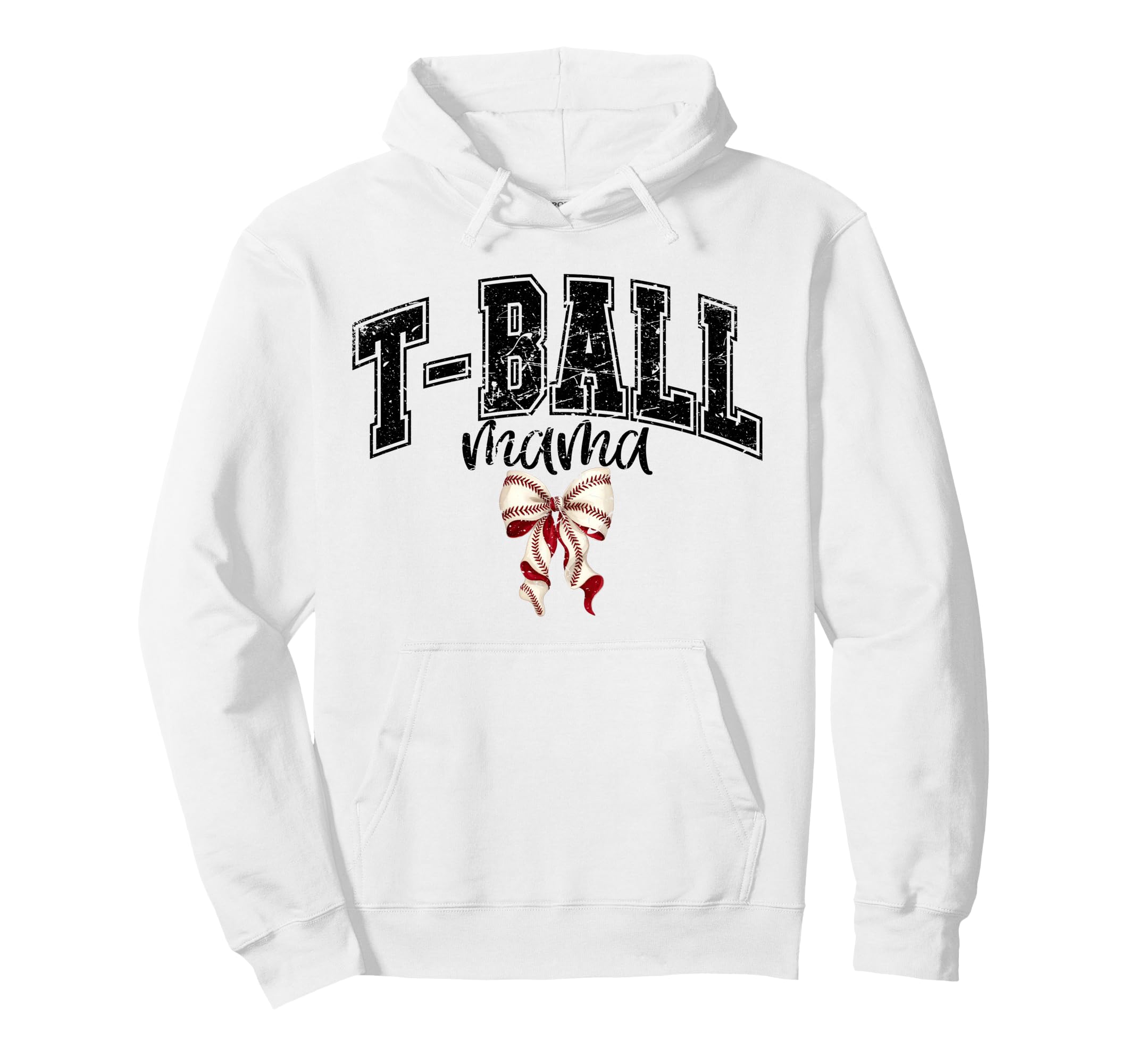 Mama T Ball Teeball Coquette Bow T Hoodie - Casual Everyday Wear Unisex - T-Shirt, Sweatshirt, Hoodie
