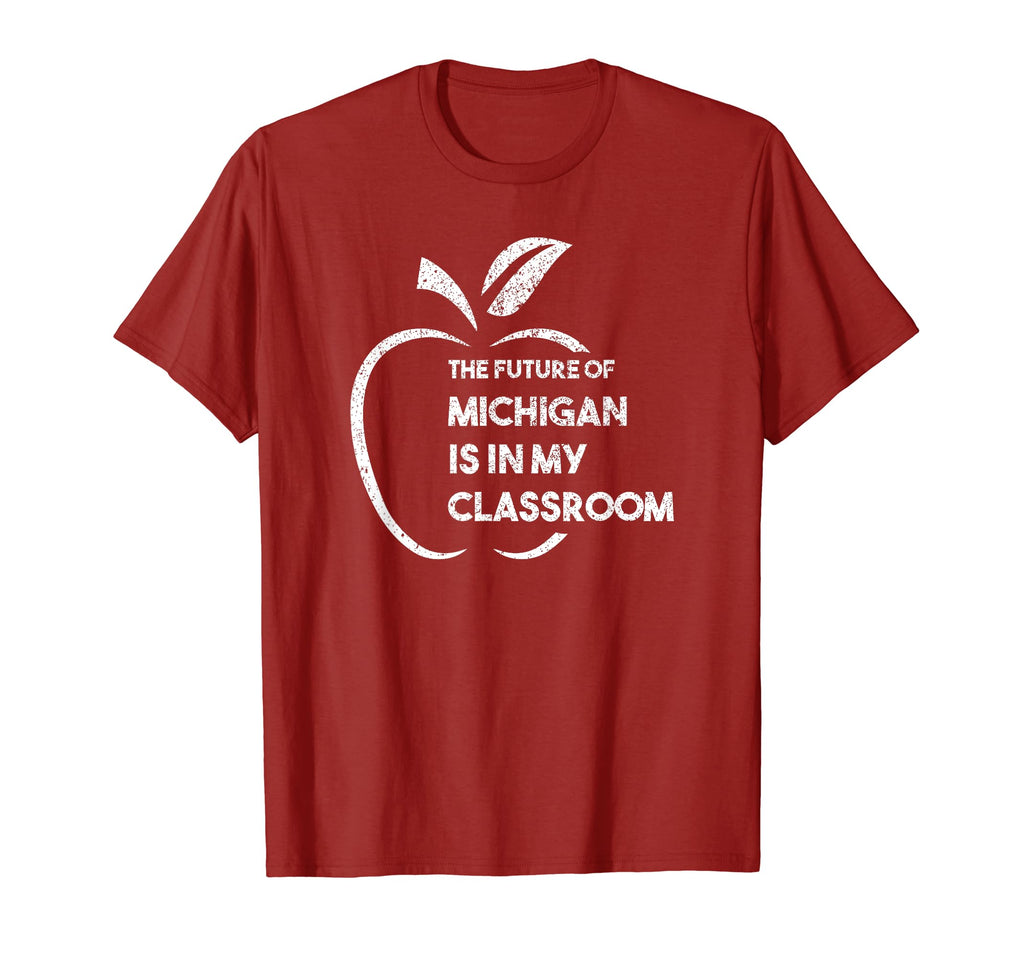 Michigan Teacher Red Ed Mi Protest Walkout T-Shirt - Trendy Graphic Unisex - T-Shirt, Sweatshirt, Hoodie