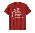 Michigan Teacher Red Ed Mi Protest Walkout T-Shirt - Trendy Graphic Unisex - T-Shirt, Sweatshirt, Hoodie