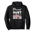 Proud Aunt Baseball Senior 2026 Hoodie - Aesthetic Graphic for Adults - T-Shirt, Sweatshirt, Hoodie