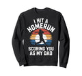 I Hit Homerun Scoring You Dad Sweatshirt - Minimalist Print Men Women - T-Shirt, Sweatshirt, Hoodie