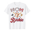 Mom Rookie 1St Birthday Baseball Lover T-Shirt - Minimalist Print Men Women - T-Shirt, Sweatshirt, Hoodie