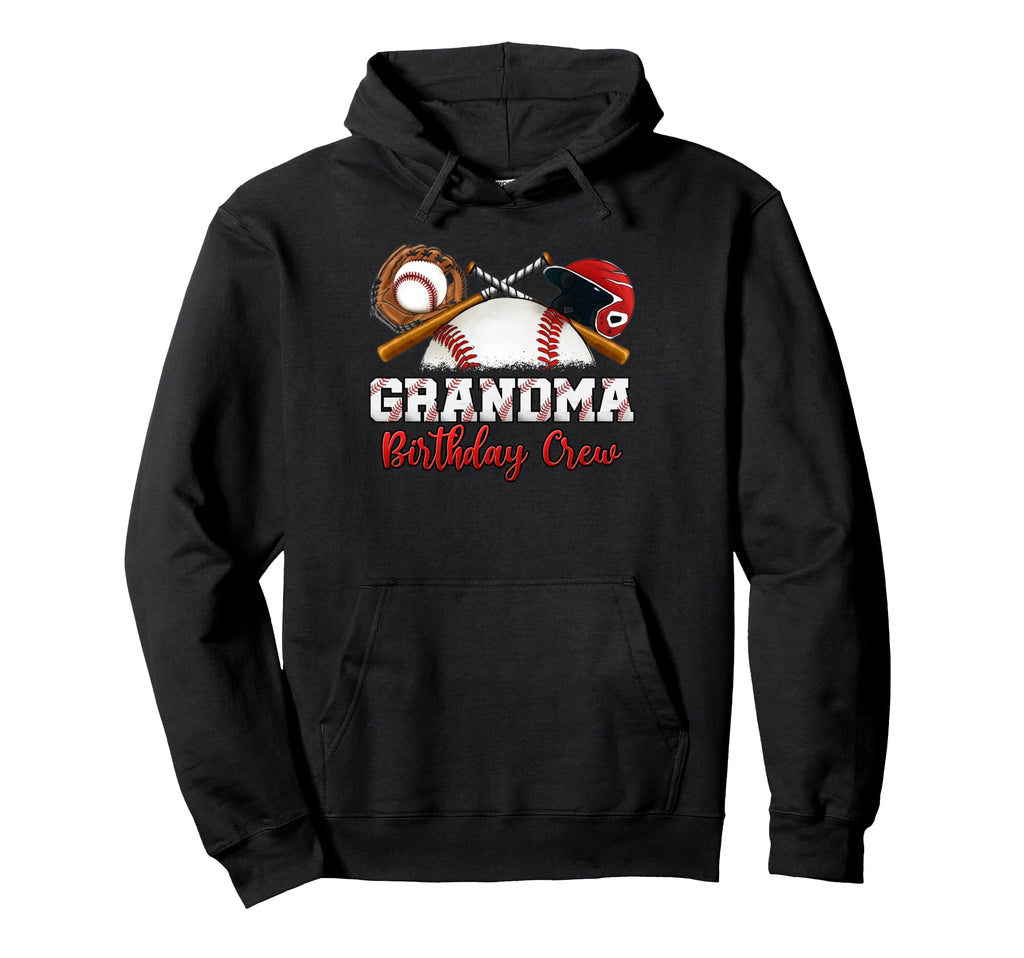 Baseball Birthday Party Sports Family Hoodie - Graphic Print for Adults - T-Shirt, Sweatshirt, Hoodie