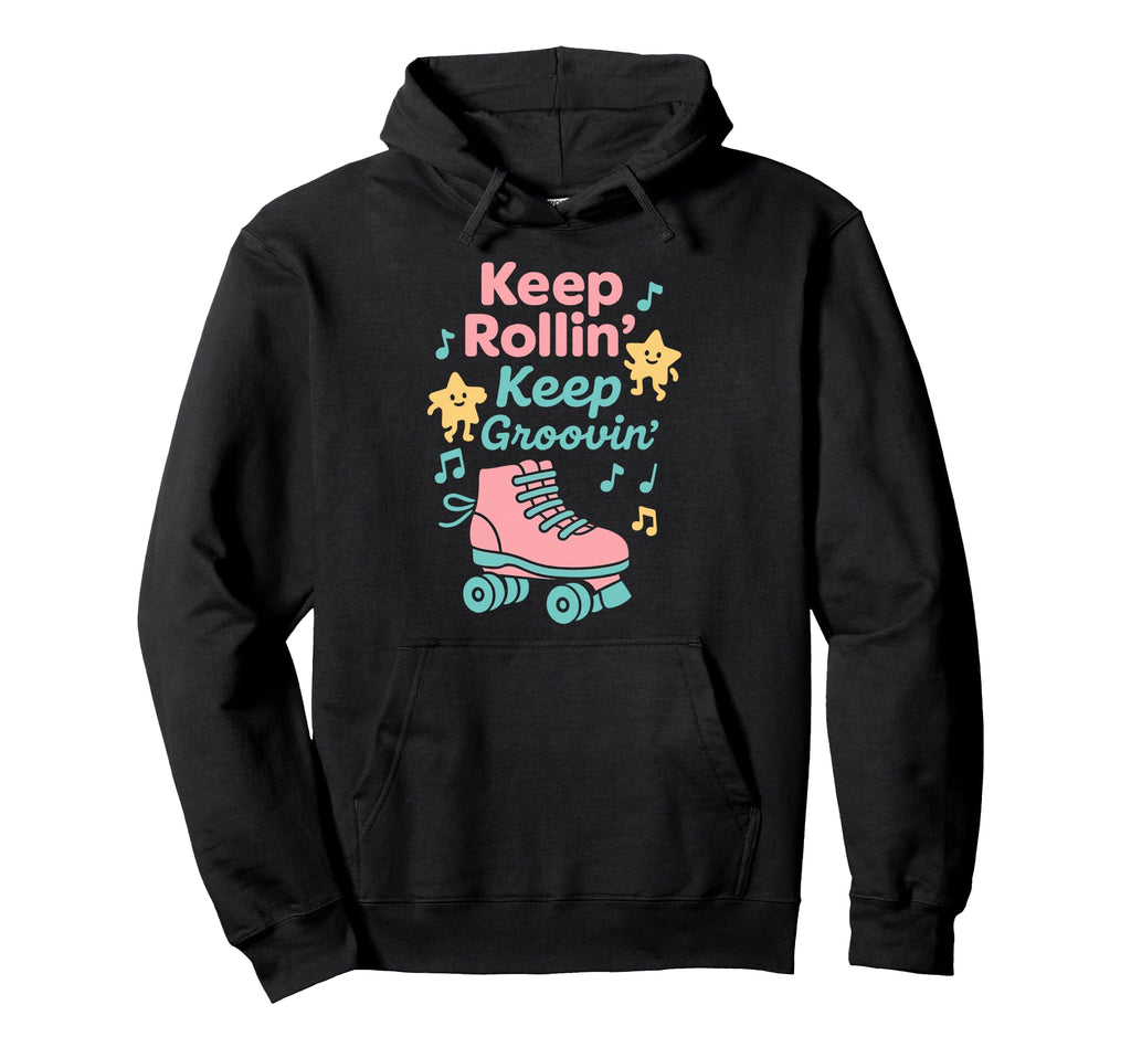 Roller Rink Crew Skate Disco Vibes Rink Hoodie - Minimalist Print Unisex - T-Shirt, Sweatshirt, Hoodie