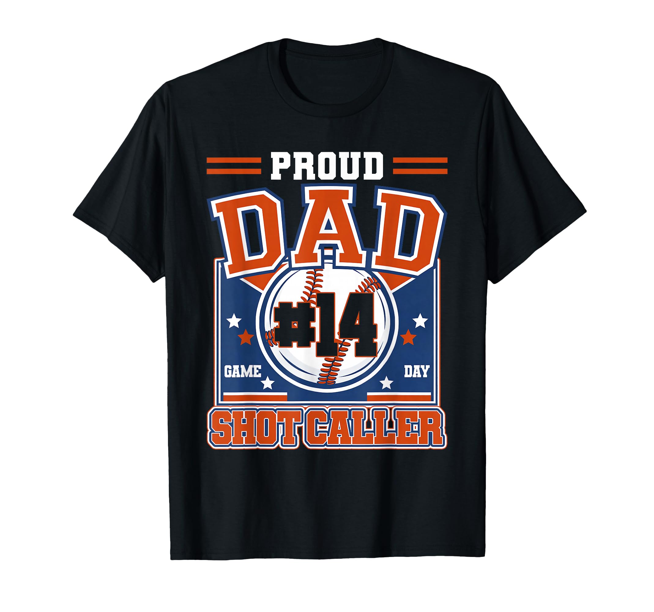 Proud Dad Baseball Player Number 14 T-Shirt - Trendy Graphic Men Women - T-Shirt, Sweatshirt, Hoodie