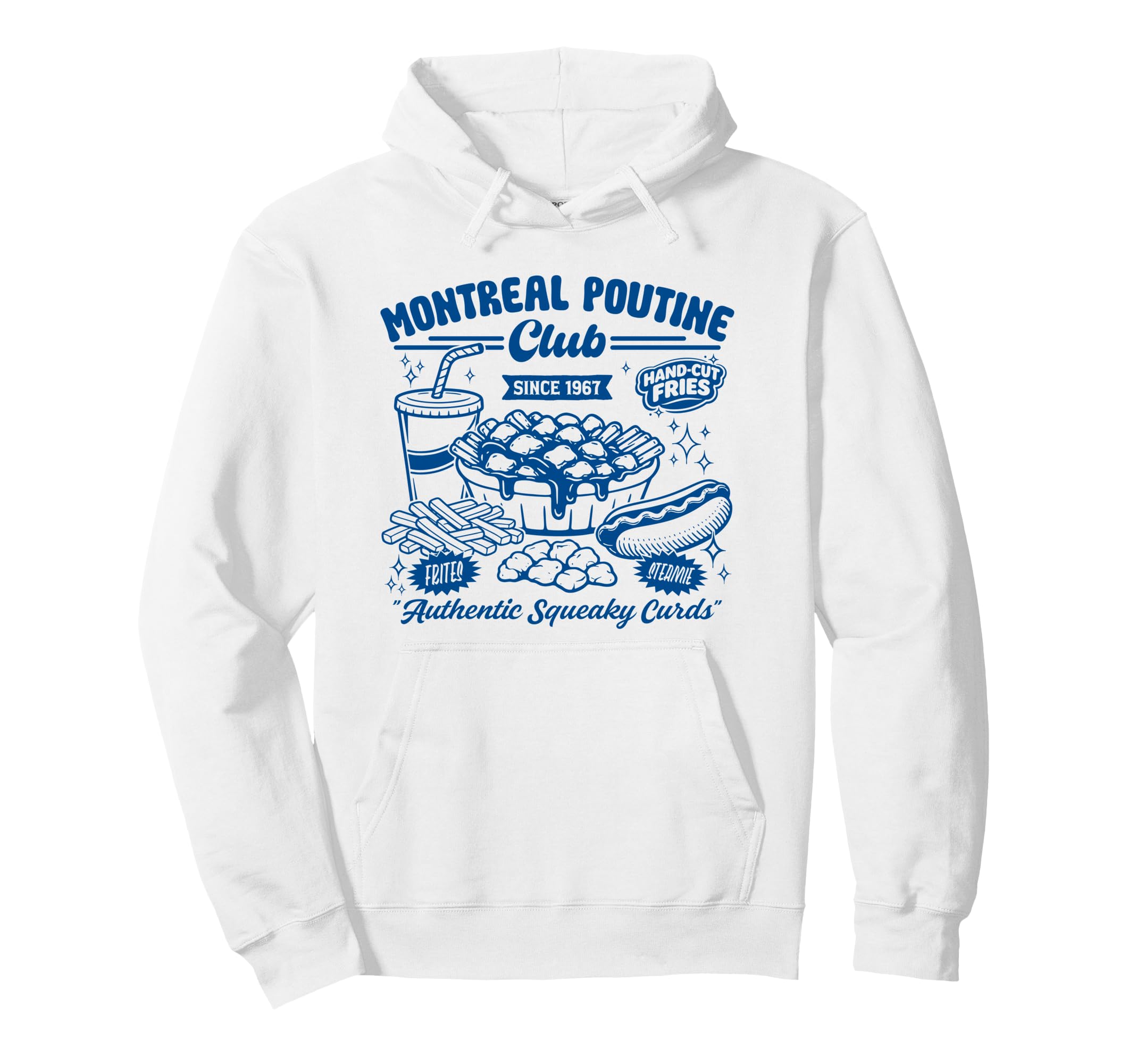 Montreal Poutine Club Food Hoodie - Casual Everyday Wear Unisex - T-Shirt, Sweatshirt, Hoodie
