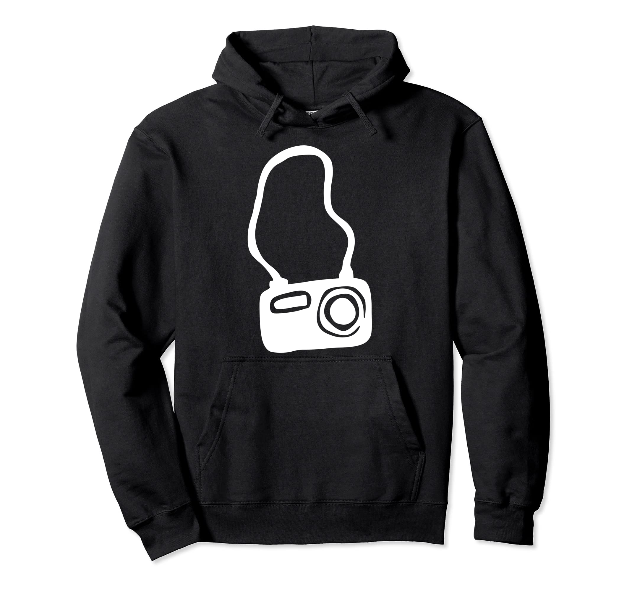 Film Camera Photographer Drawing Hoodie - Aesthetic Graphic Men Women - T-Shirt, Sweatshirt, Hoodie