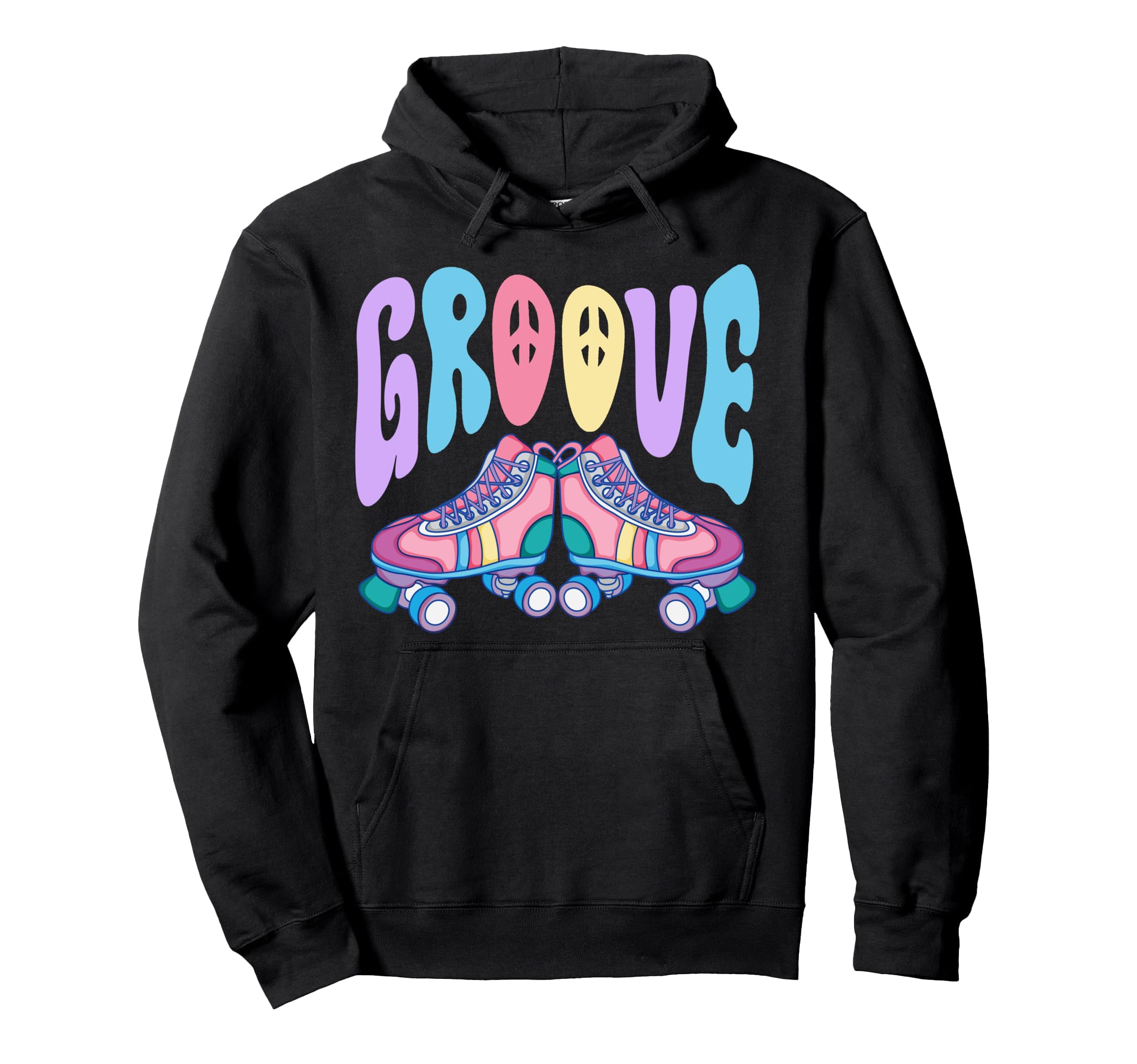 Roller Skating Skate 1970S Groove Hoodie - Aesthetic Graphic for Adults - T-Shirt, Sweatshirt, Hoodie